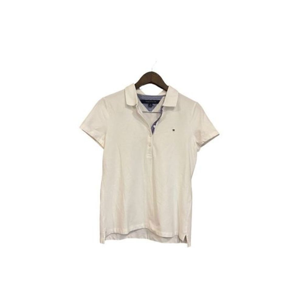 Tommy Hilfiger white Short Sleeve Classic Polo Women Small